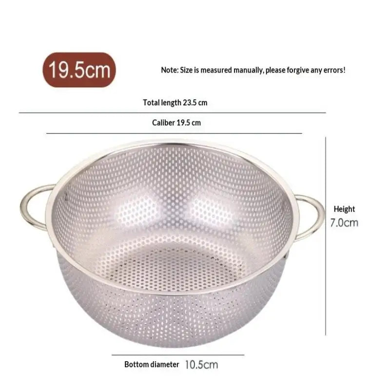 Stainless Steel Mesh Colander Strainer Sieve Basket | 8 Sizes