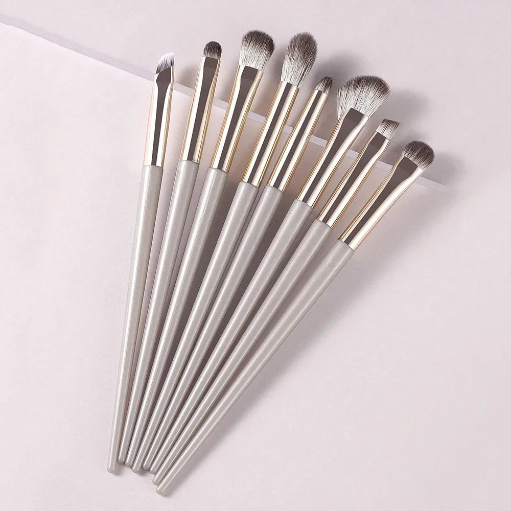 8-Piece Eye Makeup Brush Set – Eyeshadow, Liner & Brow
