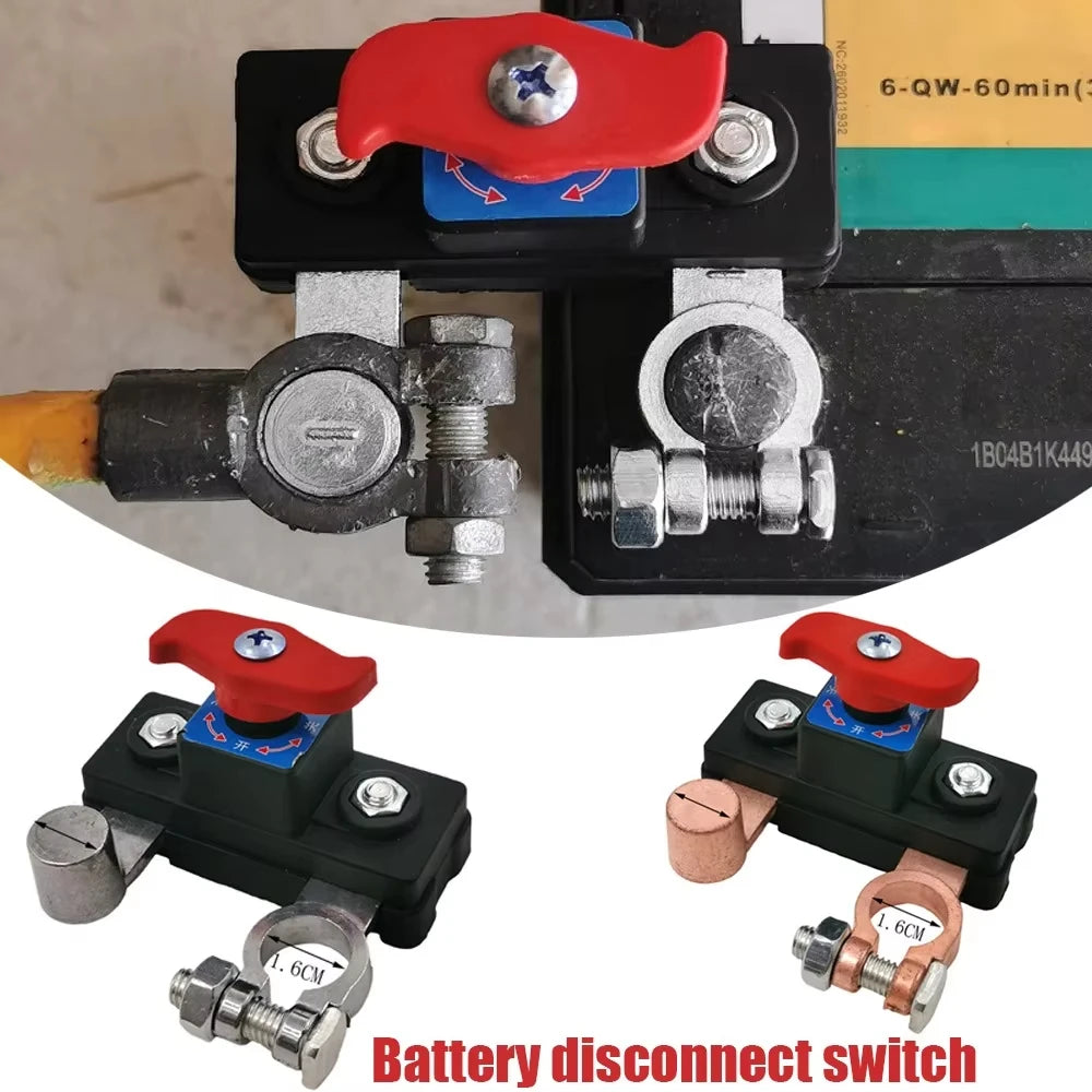Car Battery Cut Off Switch 12V/24V ﻿Disconnect Automatic Circuit Breaker Anti-Power Off Leakage Protector Universal Auto Parts Peaceful Pleasures Health and Wellness