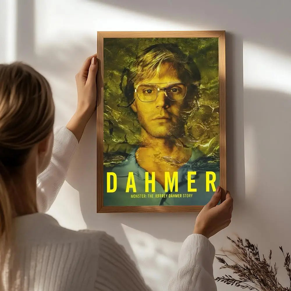Dahmer Movie Poster – HD Self-Adhesive Waterproof Wall Art Movie Wall Poster Peaceful Pleasures Health and Wellness White1 50X70cmNoframe
