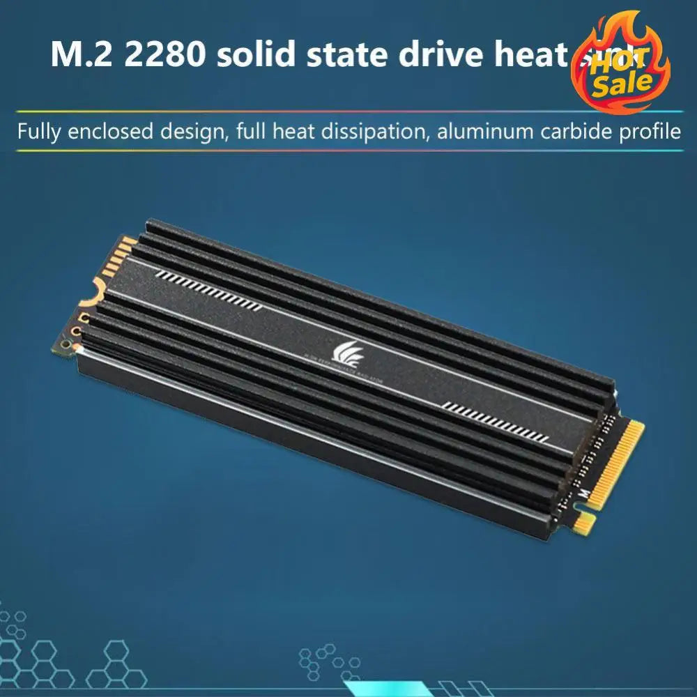 M.2 2280 SSD Aluminum Heat Sink with Thermal Cooling Pads