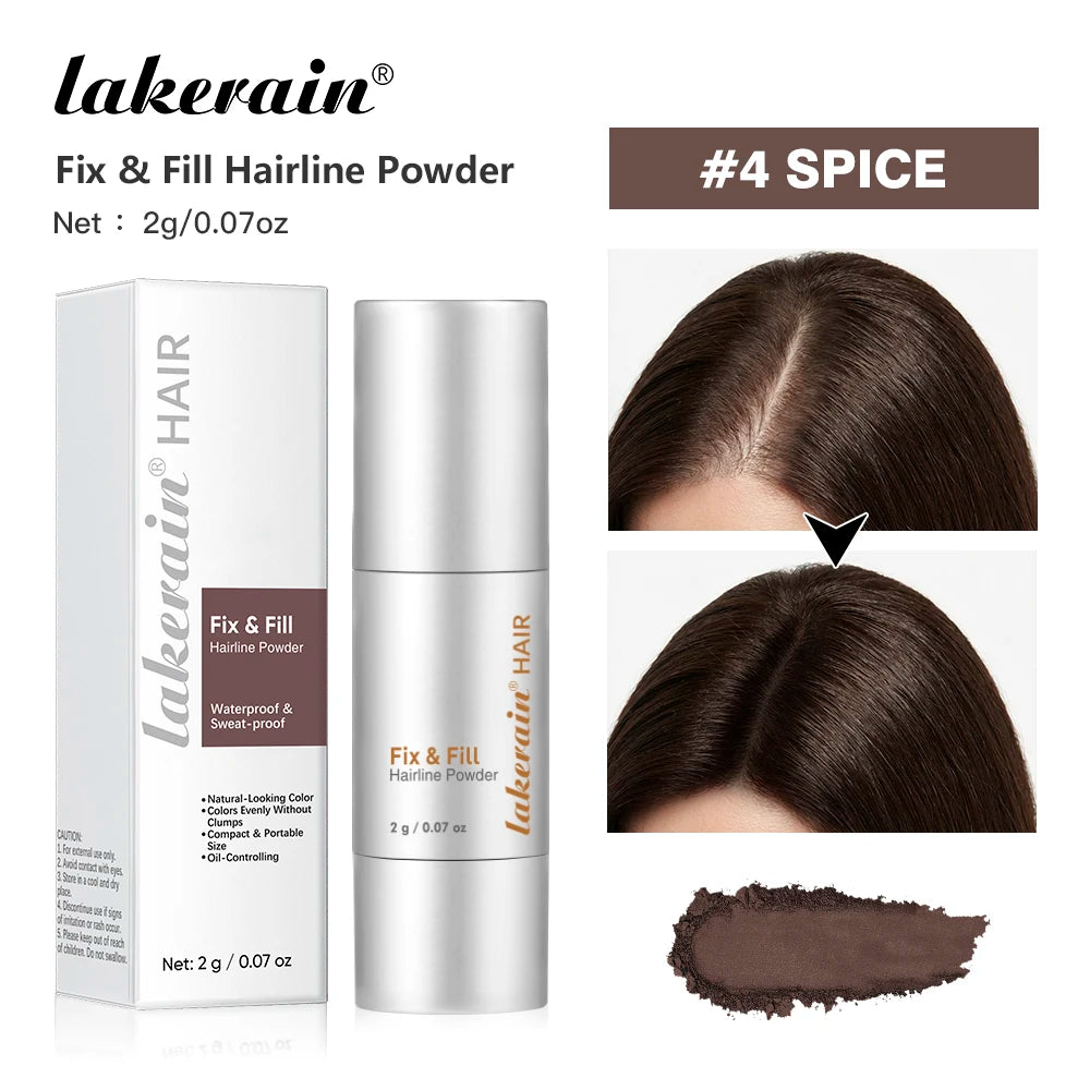 Hairline Powder Long Lasting Shadow Filling Forehead Hair Gaps Waterproof Sweat-proof Fine Powder Natural Color Hairline Makeup Peaceful Pleasures Health and Wellness 4SPICE