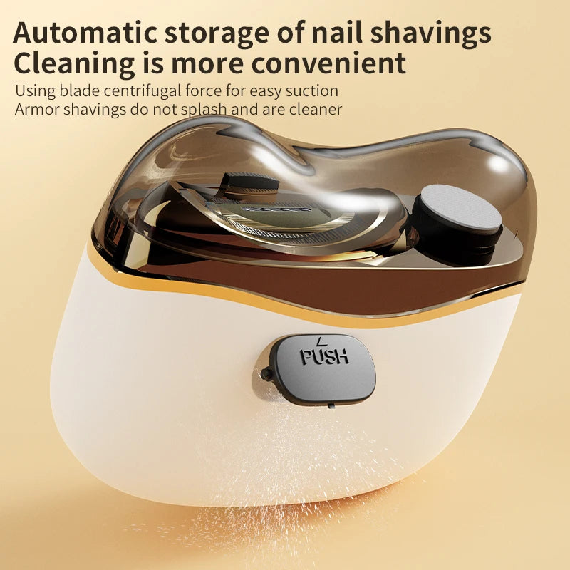 Electric Nail Trimmer with Light Rechargeable Nail Cutter for Manicure Baby Adult Grinding And Polishing Peaceful Pleasures Health and Wellness