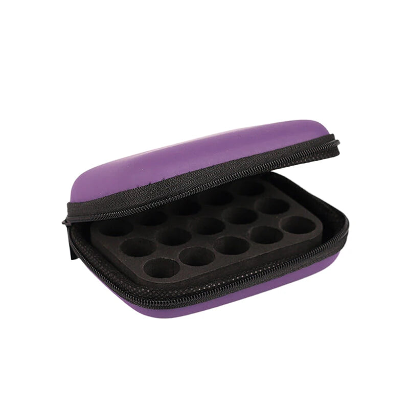Essential Oil Roller Bottle Organizer – 15-Slot Travel Case