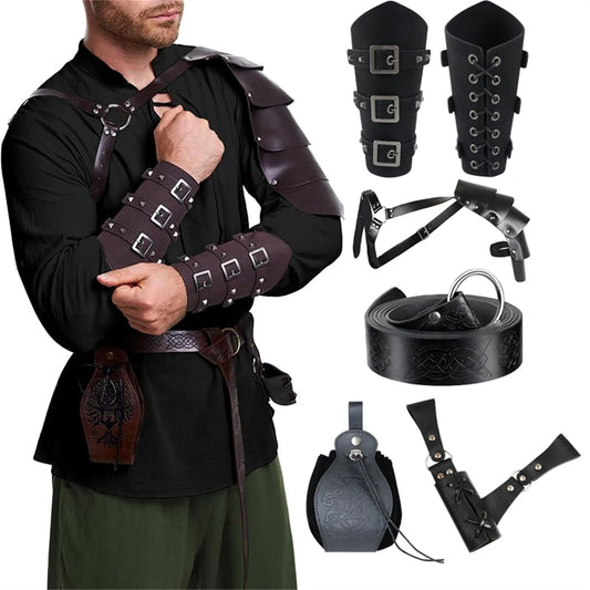 Men's Renaissance Costume Halloween Medieval Pirate Shirt Pant Viking Peaceful Pleasures Health and Wellness