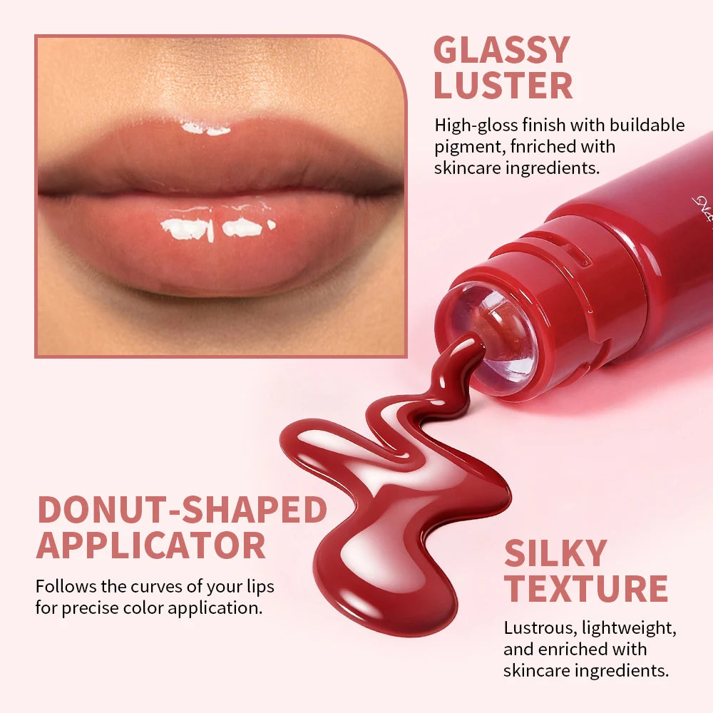 Lakerain Glaze Blaze Tinted Lip Serum Long-Lasting Hydration Durable Color Smooth Lip Surface Lip Repairing Lipstick Cosmetics Peaceful Pleasures Health and Wellness
