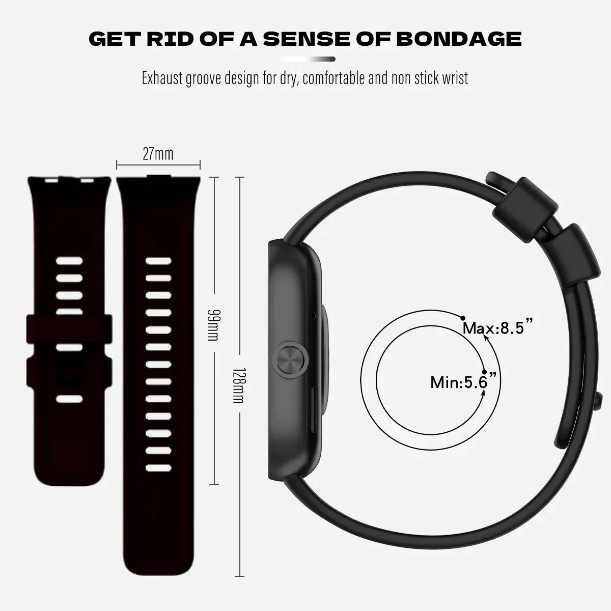 Redmi Watch 4 Silicone Strap + TPU Case Set | Shockproof Cover Peaceful Pleasures Health and Wellness