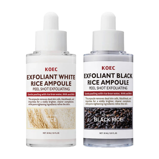Rice Pure Natural Moisturizing Exfoliation Essence, Moisturizing and Cleaning Amphetamine, Removes Dead Blackheads and Impuritie Peaceful Pleasures Health and Wellness 2pcs