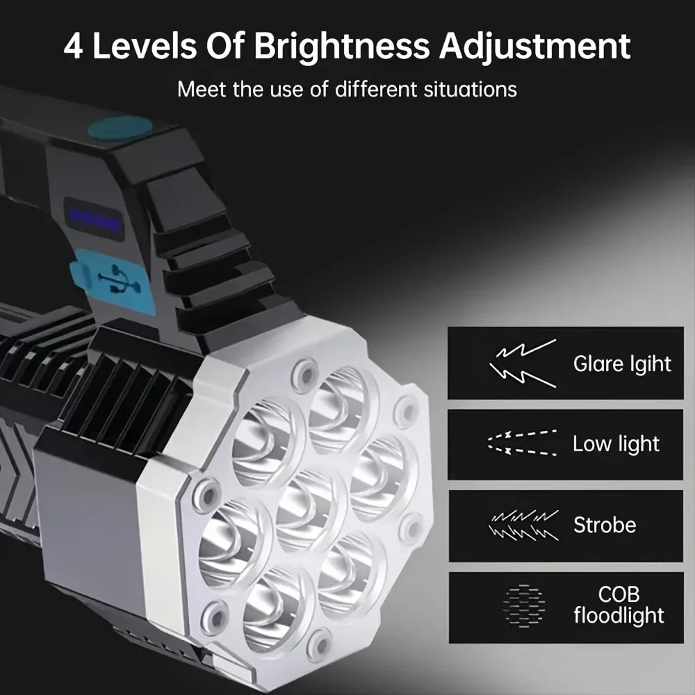 POCKETMAN 7-LED COB Rechargeable Flashlight 3800 Lumen