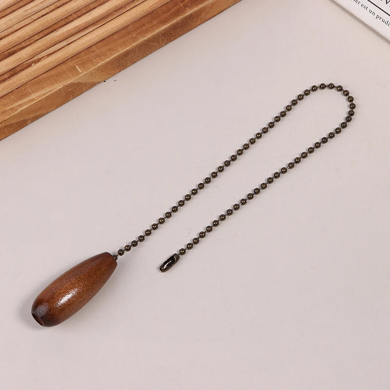 6 Colors Ceiling Fan Chain Pulls Wooden Pull Chain Pendant Rope Extension Pull Chain Easy Install For Ceiling Light Lamp Fan Peaceful Pleasures Health and Wellness Brown