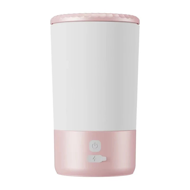 Automatic Electric Pet Paw Cleaner Portable Low Noise Waterproof Cup for Small and Medium Pets Peaceful Pleasures Health and Wellness Pink-White