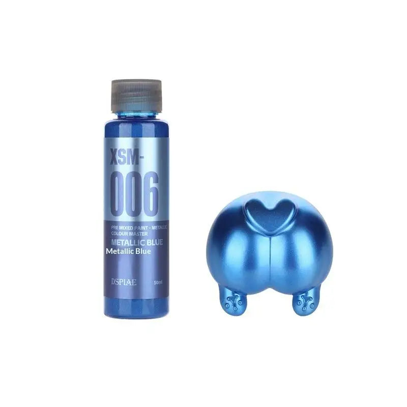50ml Water-Based Pre-Mixed Metal Paint for Scale Models & Airbrush