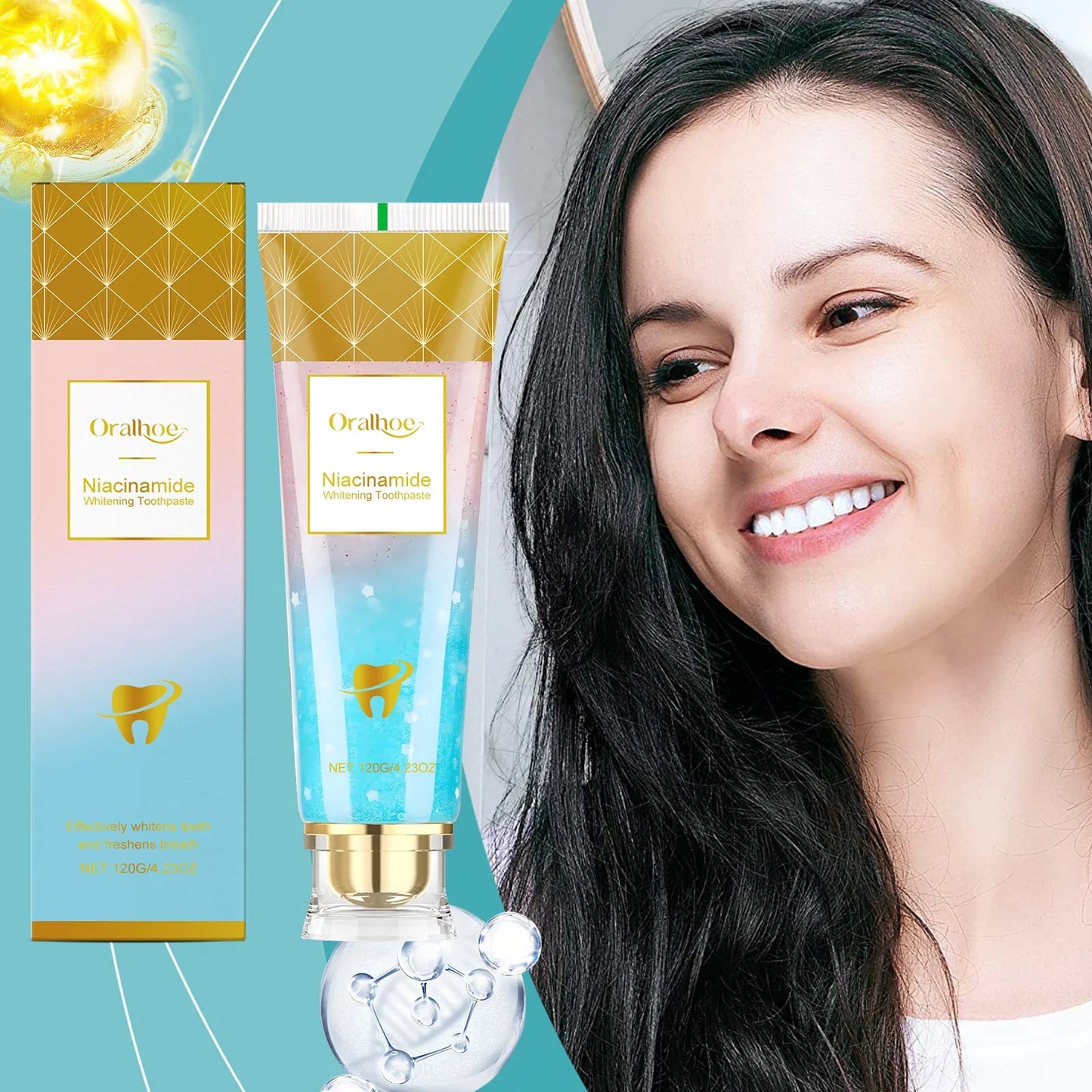 Niacinamide Whitening Toothpaste – Stain Removal & Fresh Breath