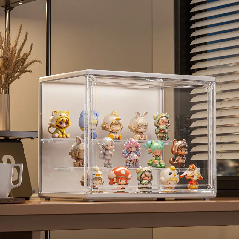 LED Illuminated Acrylic Display Box for Collectible Figures