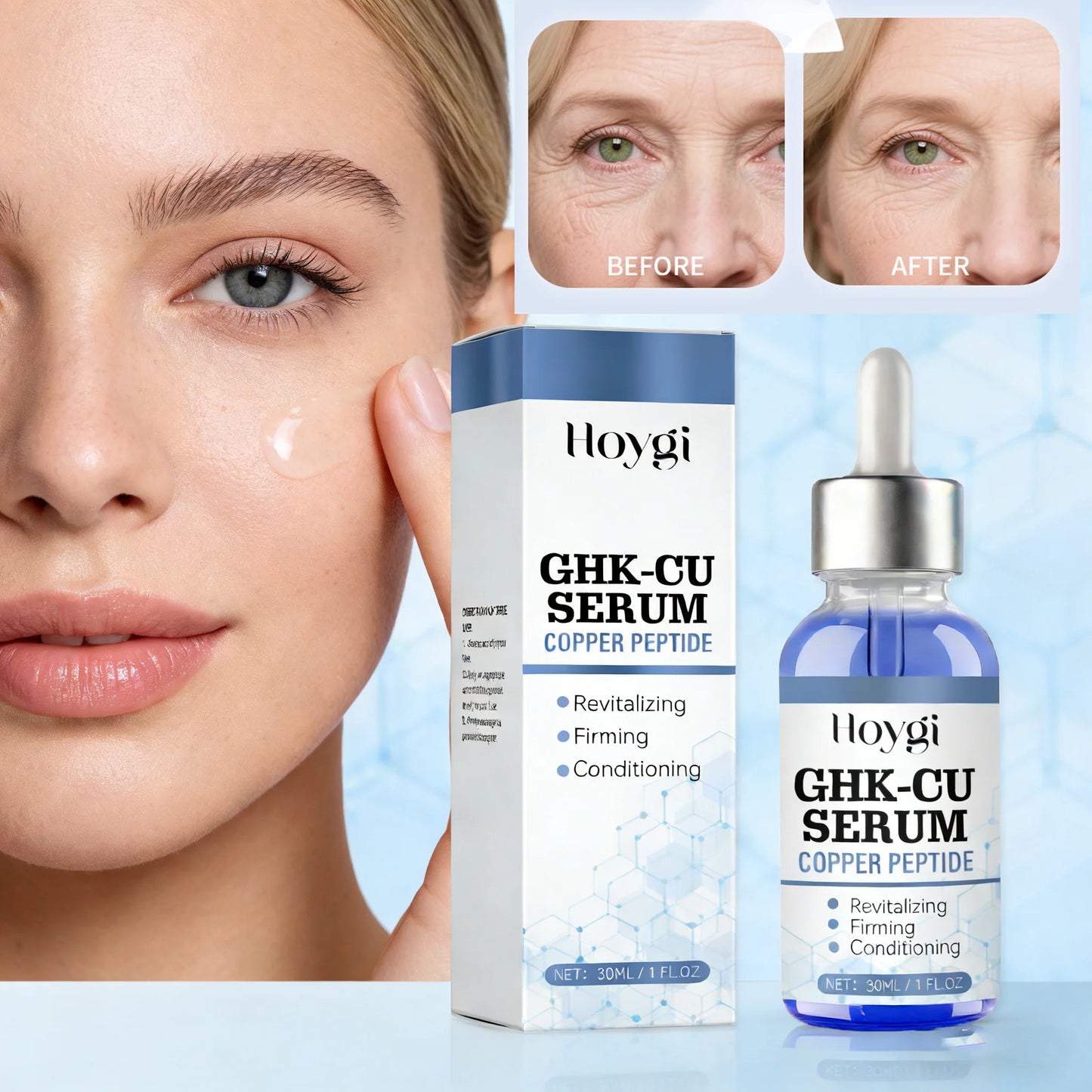 Copper Peptide Anti-Aging Face Serum – Firming & Hydrating