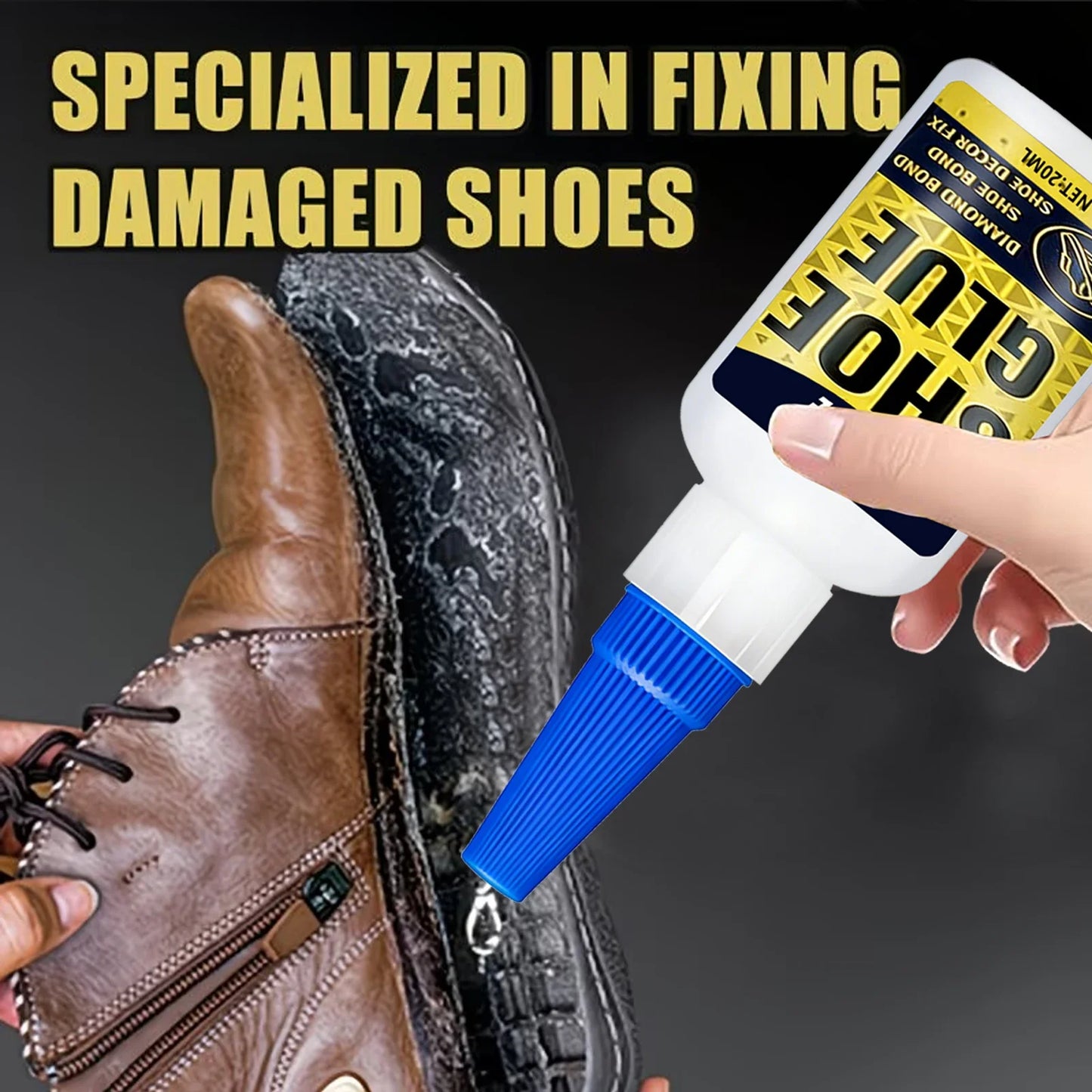 Super Strong Shoe Glue – Quick-Dry Footwear Repair Adhesive