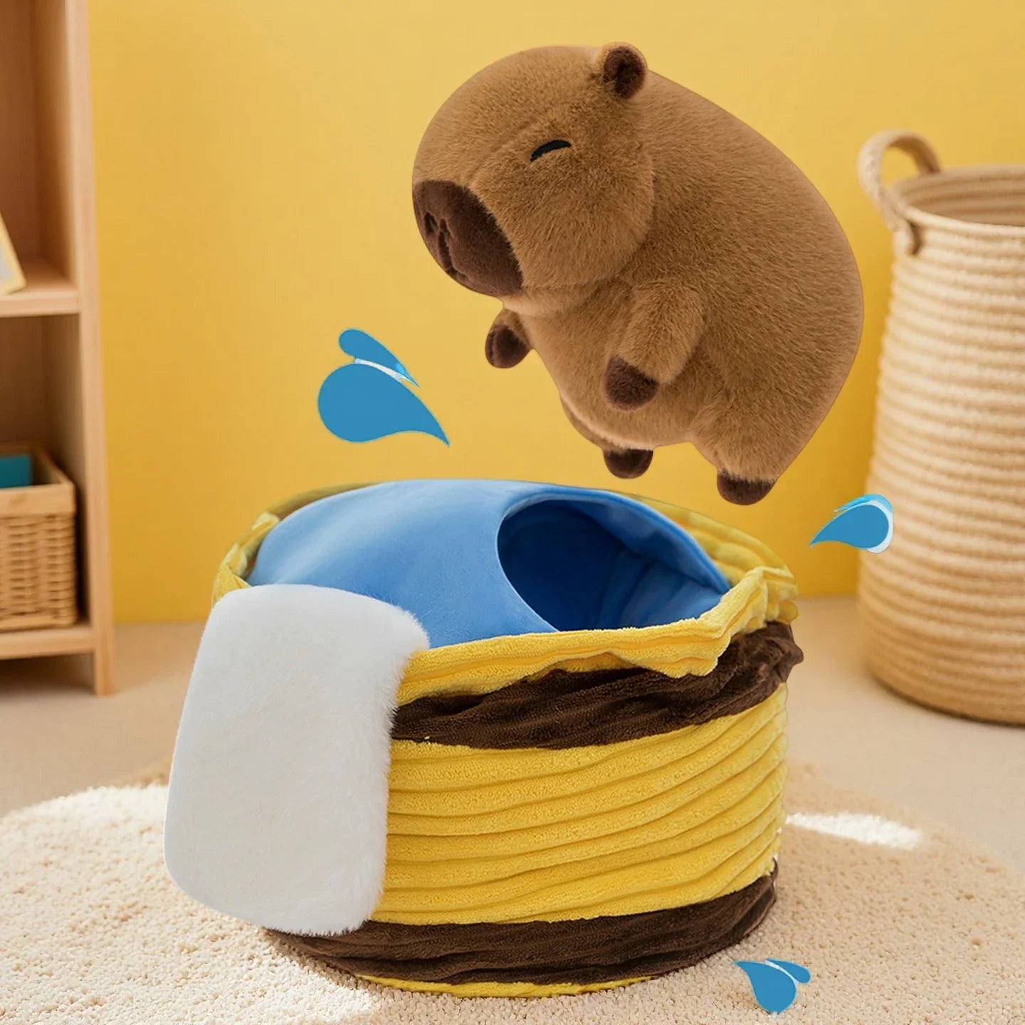 Capybara & Puffer Fish Plush Doll Set – Soft Stuffed Animal Gift