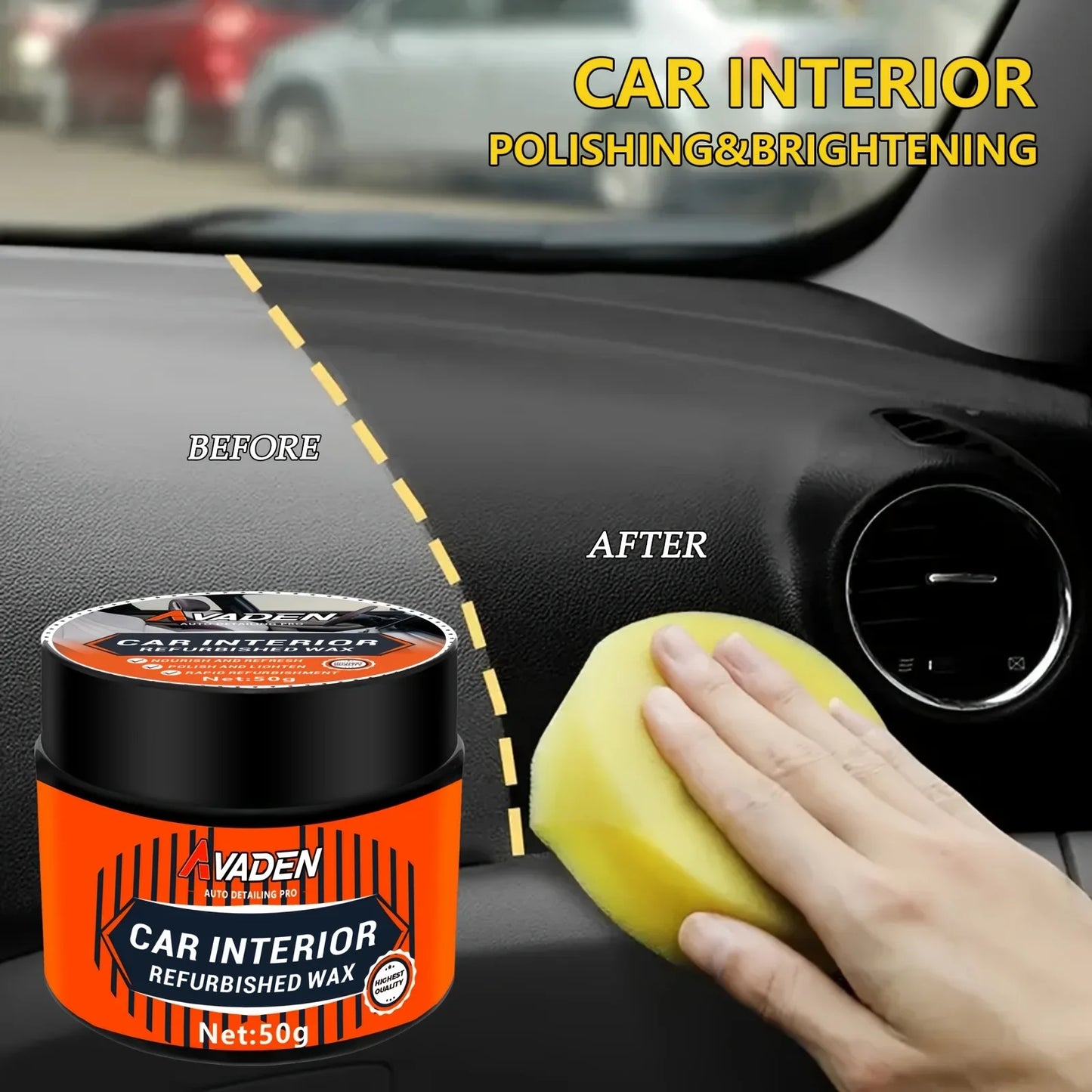 Greedy Tree Car Plastic Restorer Wax – Dashboard & Interior Polish