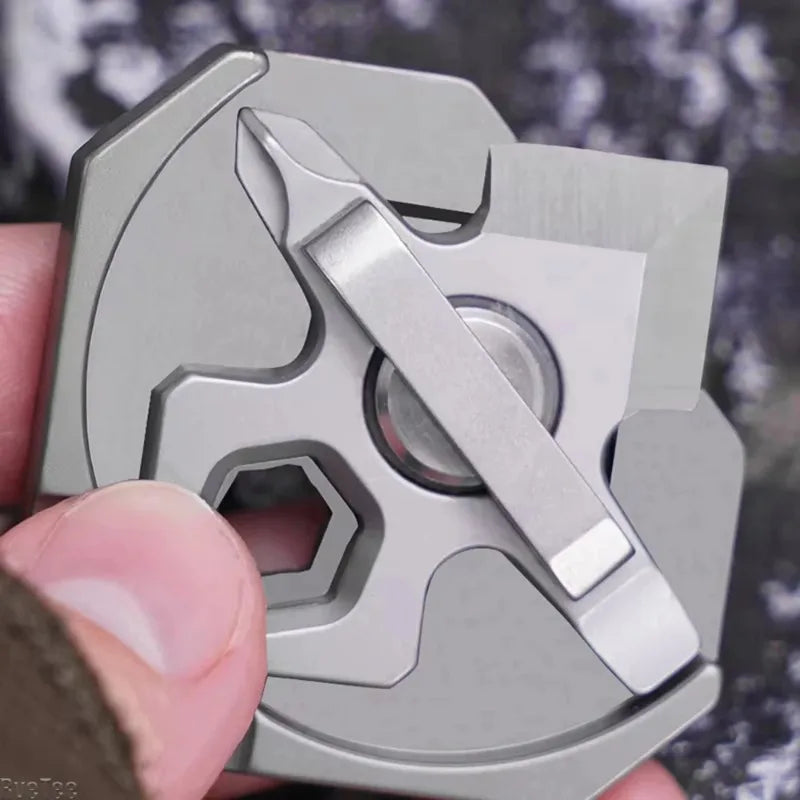 Titanium Alloy EDC Mini Multi-Tool | Keychain Screwdriver & Wrench