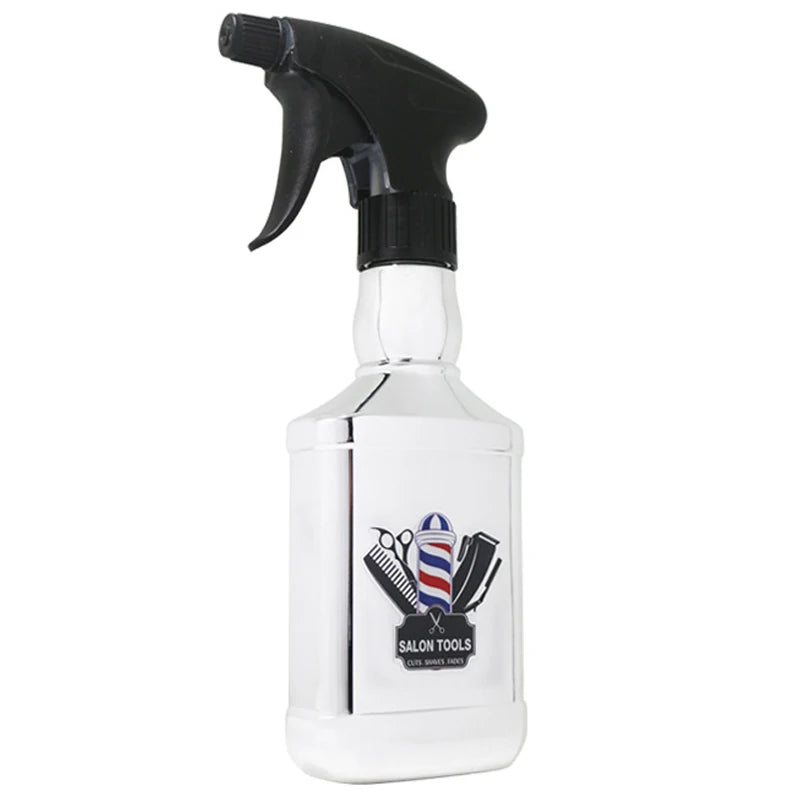 Refillable Bottle Watering Can Salon Cleaning Spray Bottle Hairdressing Sprayer Fine Mist Spray Bottle Oil Head Bottle Spray Peaceful Pleasures Health and Wellness Silver