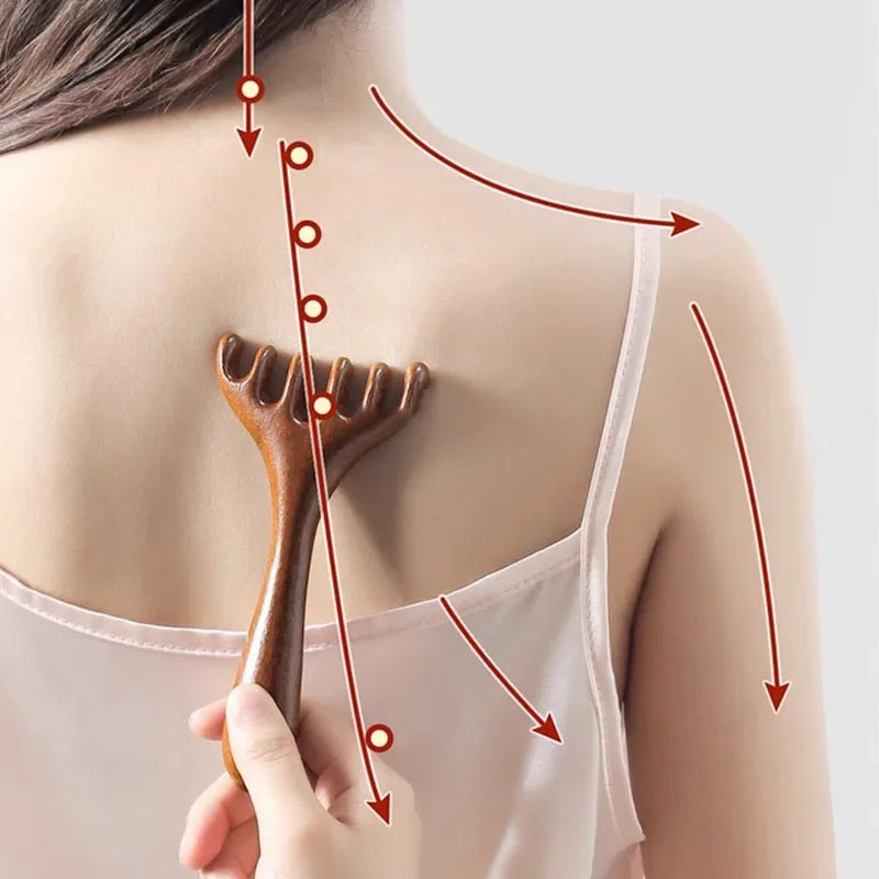 6-Claw Head Massager Comb | Gua Sha Scalp Massage Tool