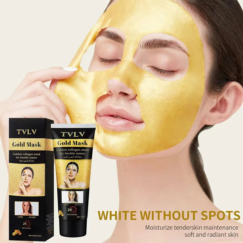 TVLV Gold Collagen Peel Mask – Brighten & Moisturize Skin