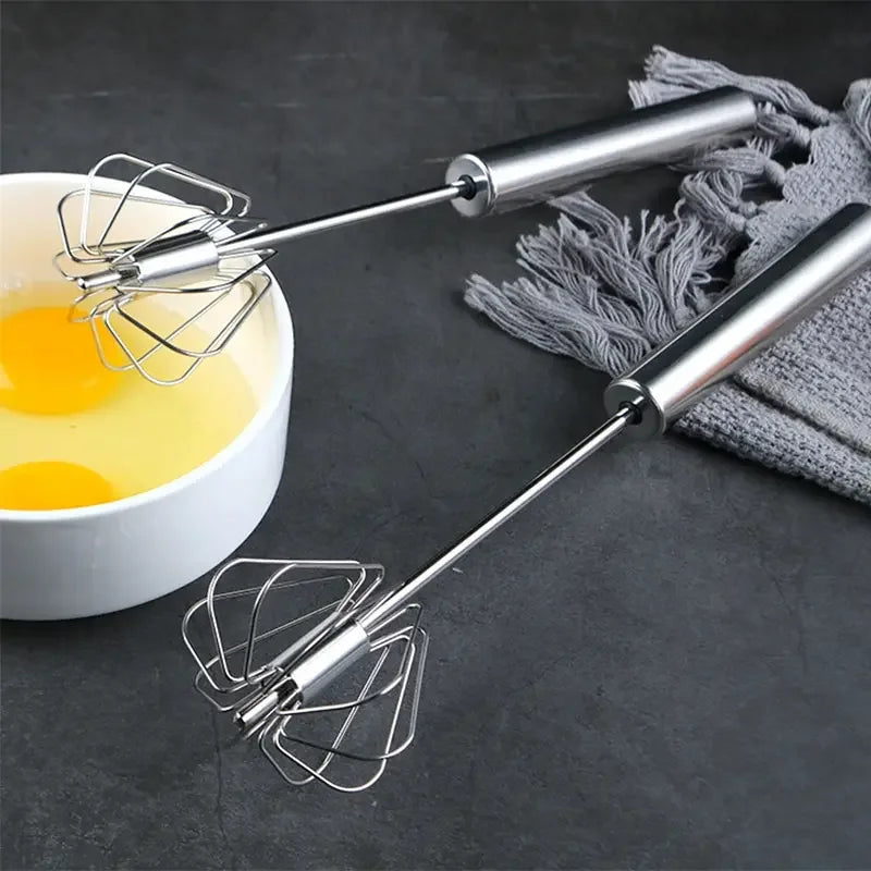 Stainless Steel Hand Whisk with Beech Wood Handle – 9 Styles