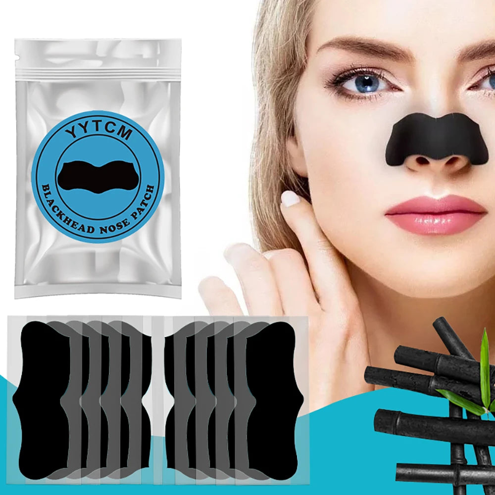 Large Size Black Nose Strips Bamboo Charcoal Blackhead Remover Deep Cleansing Pore Strips for Nose Care 5/10/15/20/30/50/100pcs Peaceful Pleasures Health and Wellness