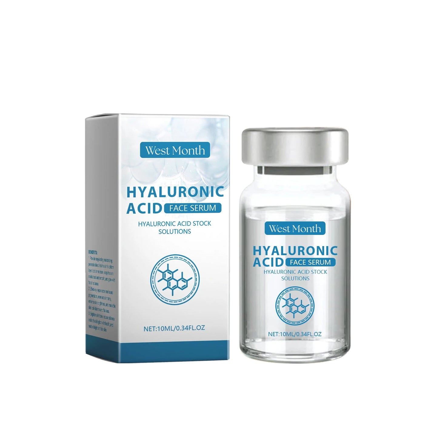 Hyaluronic Acid Facial Serum – Hydrate, Brighten & Minimize Pores