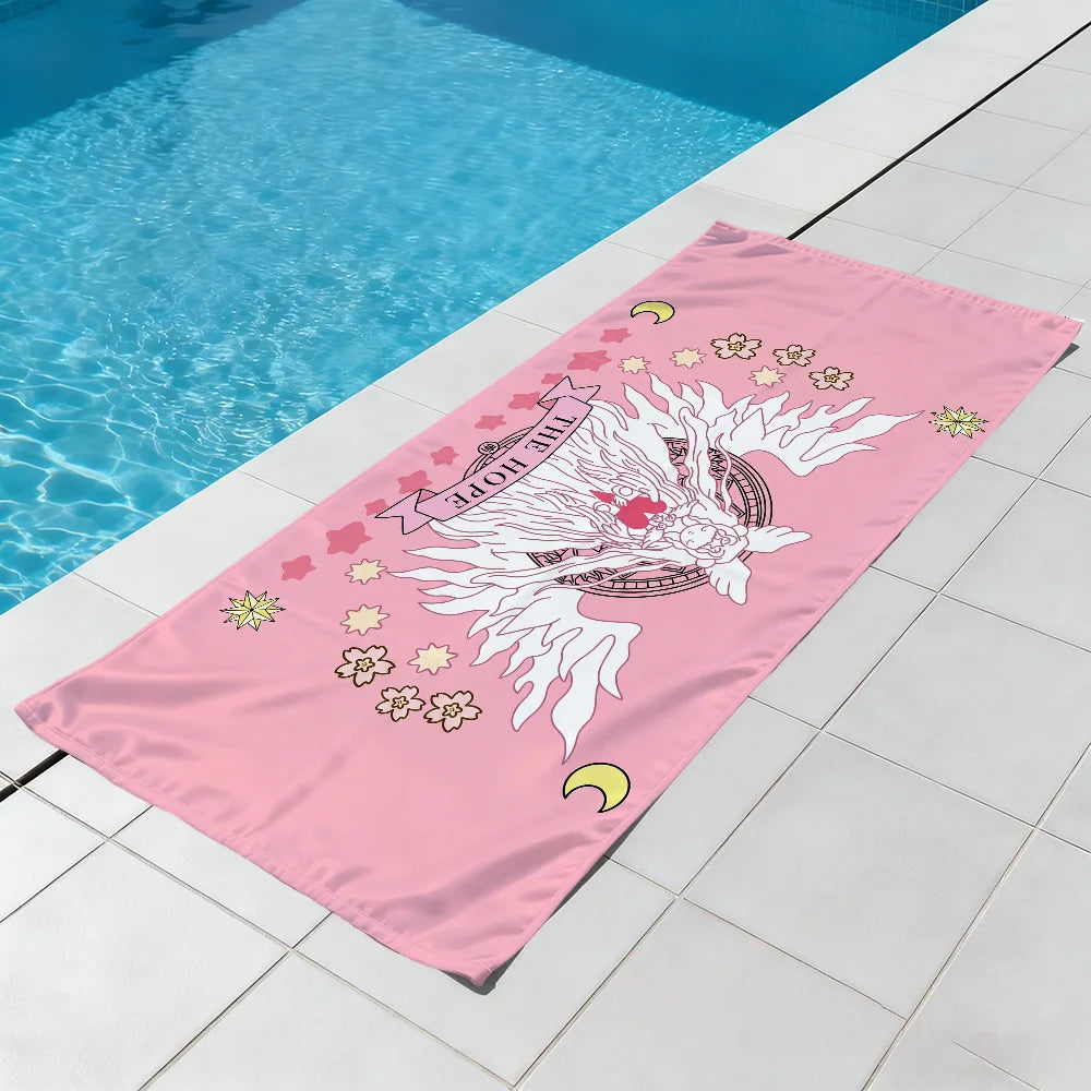 Cardcaptor Sakura Anime Beach Towel | Quick Dry, Soft, Multi-Size