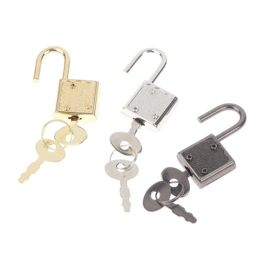1Set 6Colors Rectangle Padlocks Mini Luggage Hardware Locks With Key Lock For Travel Wedding Jewelry Box Diary Book Suitcase Peaceful Pleasures Health and Wellness