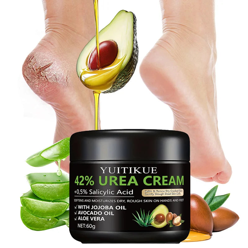 Intensive Foot Cream 60g - 42% Urea Formula for Extremely Dry Skin Softens Moisturizes Rough Areas on Hands & Feet Peaceful Pleasures Health and Wellness Default Title
