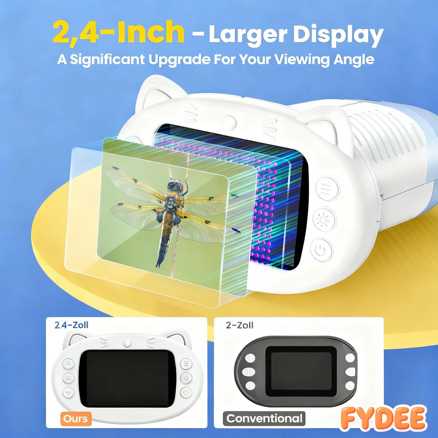 Kids Microscope 500x Science and Education Handheld Microscope 2.4-Inch Pocket USB Microscope Birthday Gifts For Boys And Girls Peaceful Pleasures Health and Wellness