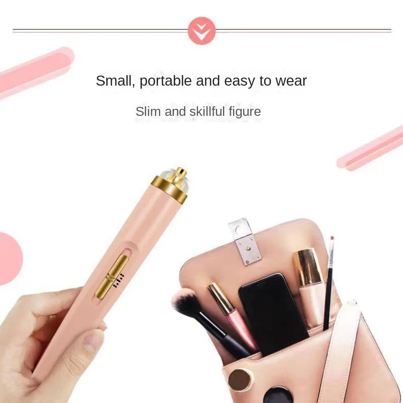 Electric Nail Grinder Nail Polishing Machine with Light Portable Mini Electric Manicure Art Pen Tools with Box for Gel Removing Peaceful Pleasures Health and Wellness