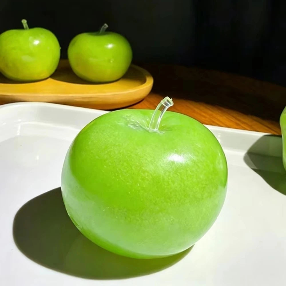 Green Apple Slushie Squishy Fidget Toy Crunchy Moldable Non-Bounce Sensory ADHD Stress Reliever Medium Grip Strength Slow Rising Peaceful Pleasures Health and Wellness Green Apple