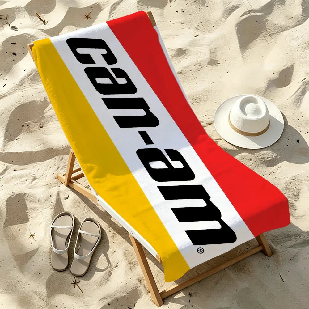 Can-Am BRP Logo Quick-Dry Beach Towel | Soft Pool Towel Gift Quick-Dry Beach Towel Peaceful Pleasures Health and Wellness