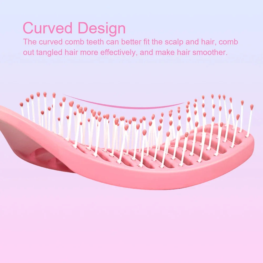 Hollow Out Detangling Hair Brush & Scalp Massage Comb