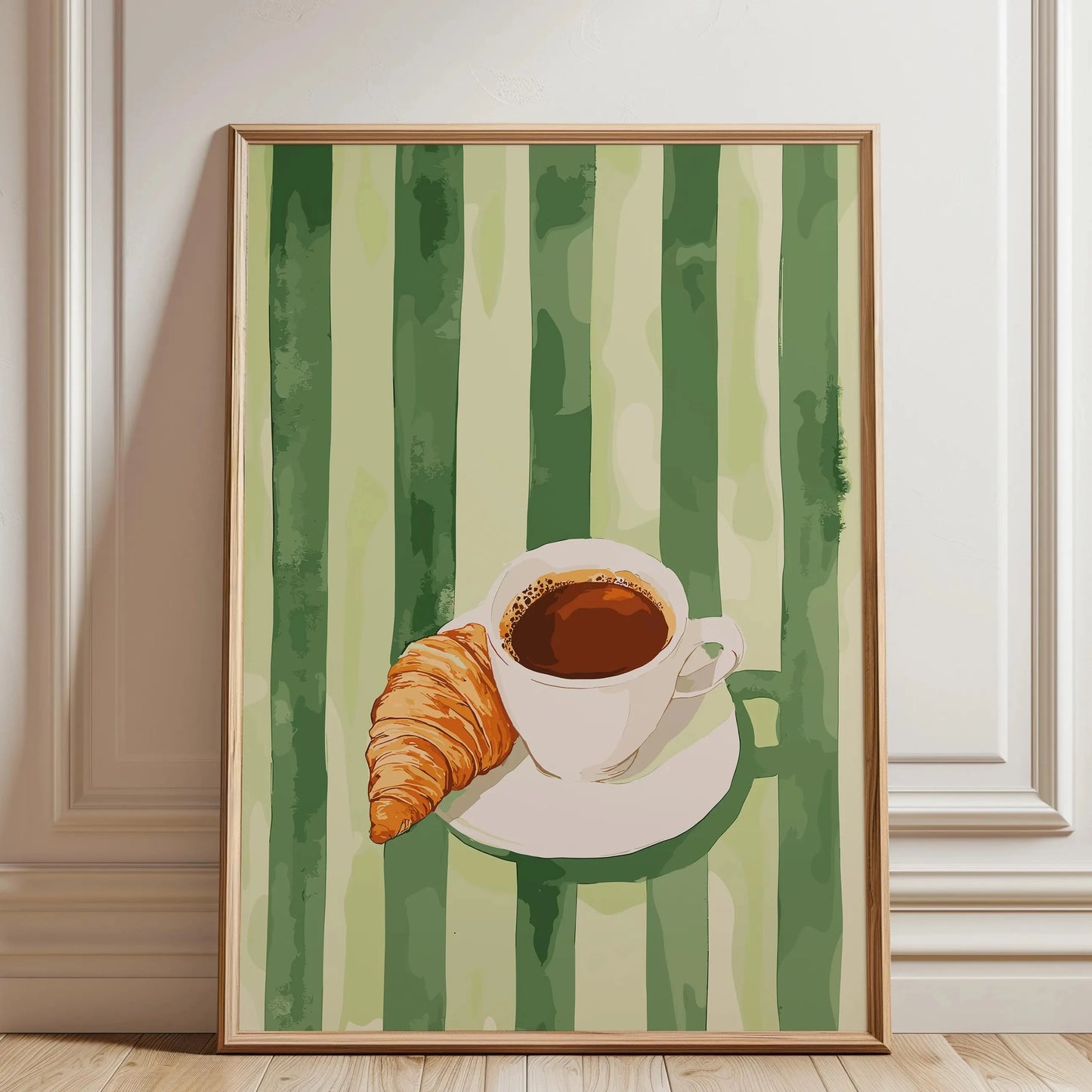 1pc Frameless Retro Coffee Printing,Warm Stripes,Food and Beverage Kitchen Poster,Restaurant Art,Coffee Lover Gift,Minimalist Peaceful Pleasures Health and Wellness TL1478 20x30cm Unframed