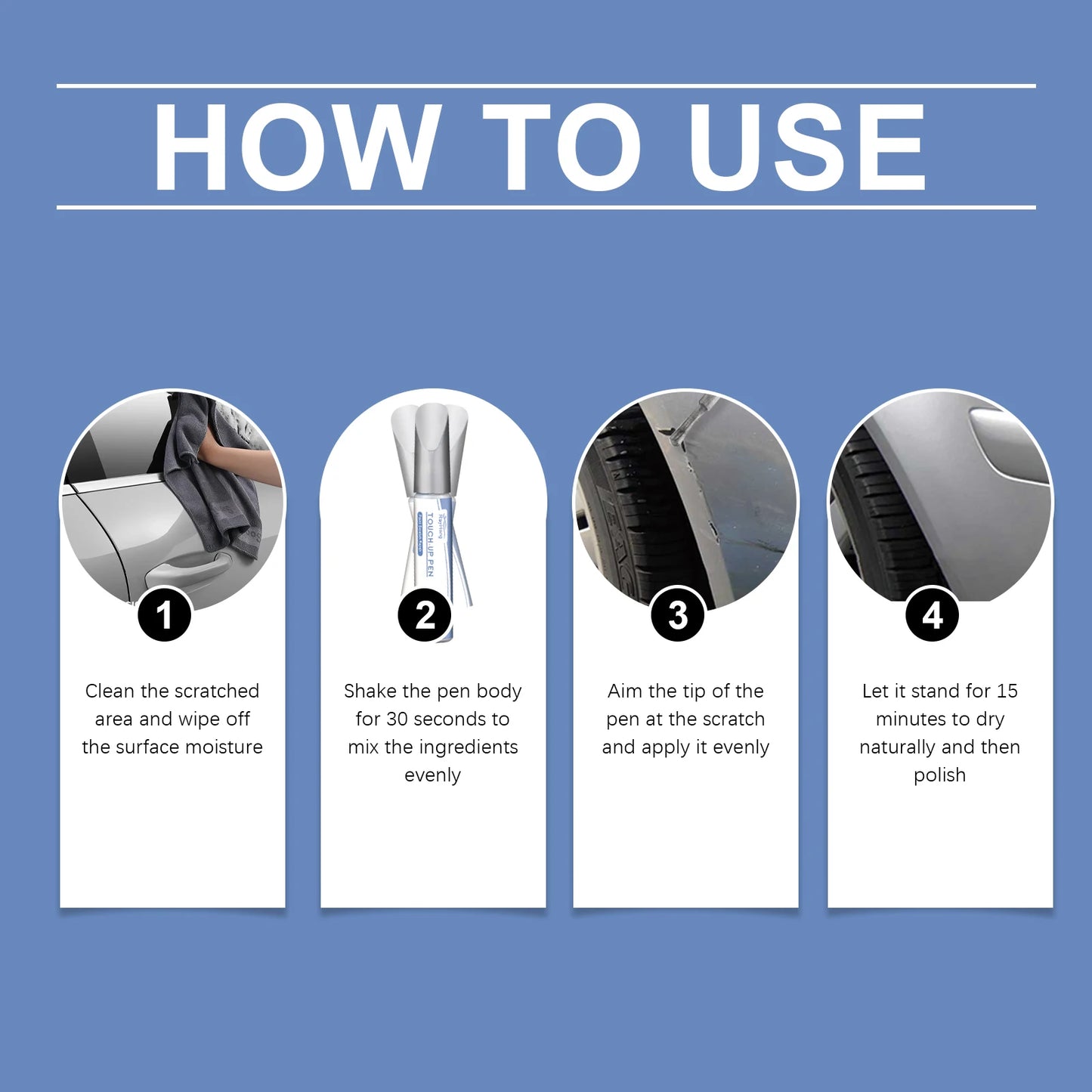 RayHong Car Scratch Repair Pen – Anti-Rust & Waterproof DIY Fix