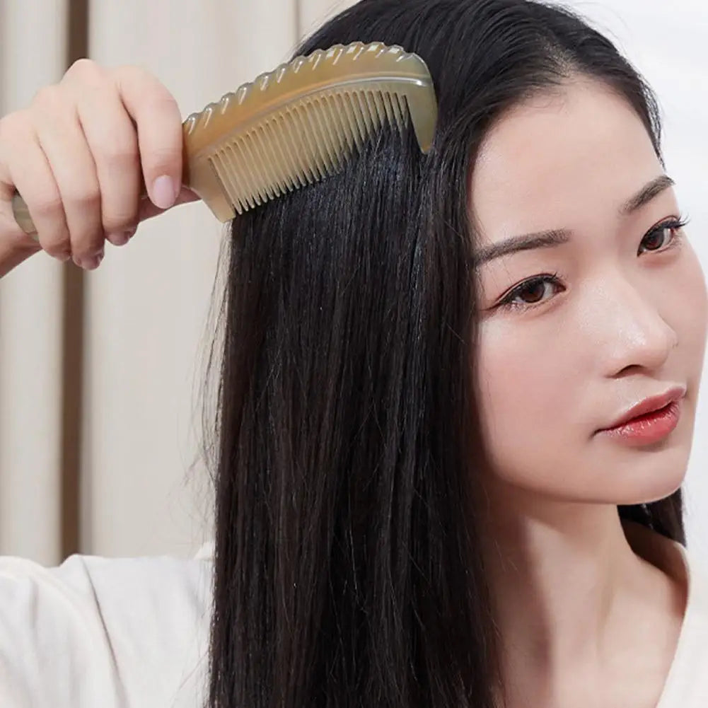 2-Pack Ox Horn Detangling Comb – Anti-Static Scalp Massager