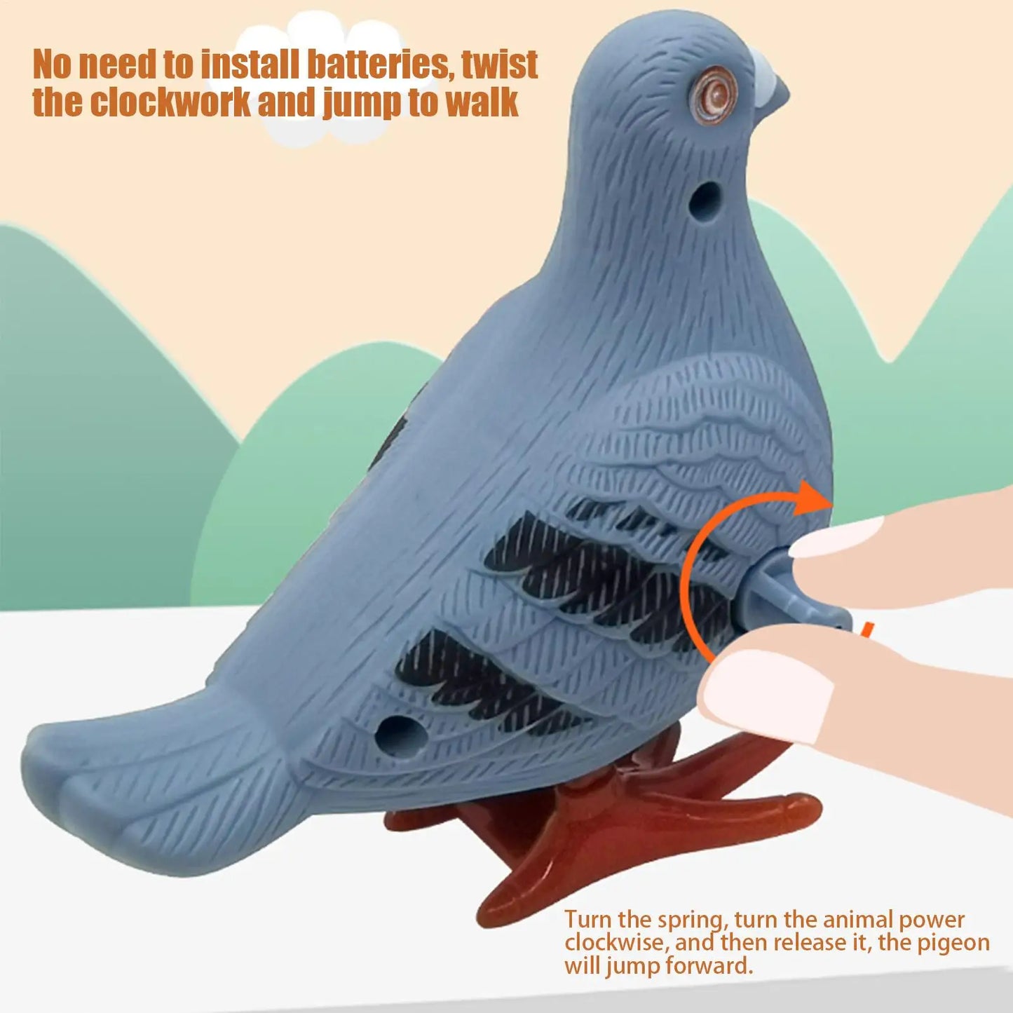 Jumping Pigeon Wind-Up Toy | Kids Party Favor & Gift