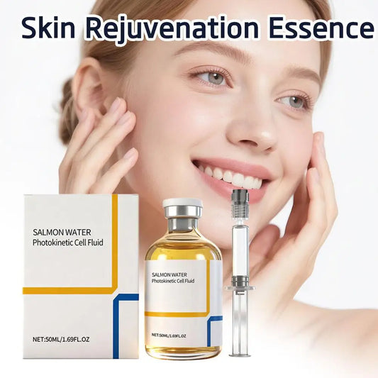 Salmon Water Photokinetic Cell Fluid Moisturizing Lifting Firming Brighten Skin Texture Ampoule Needle Tube Anti-wrinkle Essence Peaceful Pleasures Health and Wellness
