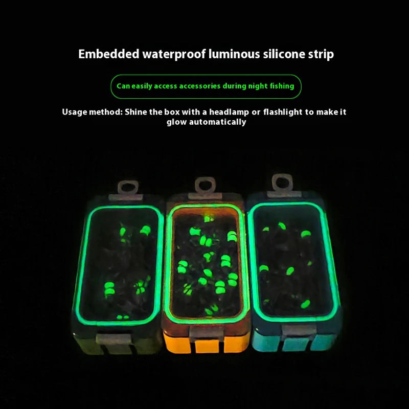 8 # 10 # Luyamu Shrimp Fishing Group Luminous Ball Bearing Rolling and Rotating Solid Ring Buckle Set Pin Set Fishing Connector Peaceful Pleasures Health and Wellness