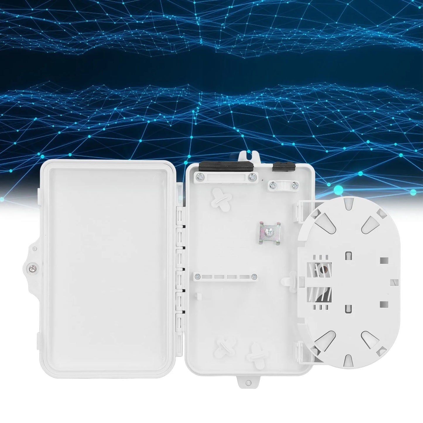 Distribution Box 4 IP65 Waterproof Wall Mount Optic Terminal Box for Indoor Outdoor Splitter Box Peaceful Pleasures Health and Wellness