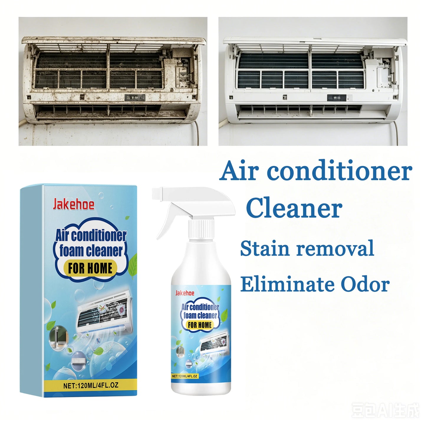 120ml AC Bubble Cleaner – Deep Clean & Odor Remover | JAKEHOE