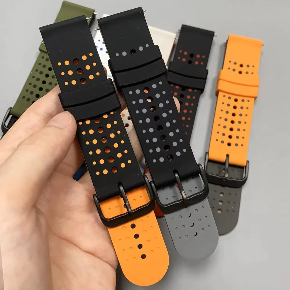 22mm Starry Sky Silicone Watch Strap for Suunto & Xiaomi Peaceful Pleasures Health and Wellness