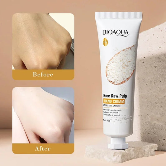 BIOAQUA Rice Hand Cream – Moisturizing & Brightening 30g Hand Cream Oasis Select 30g