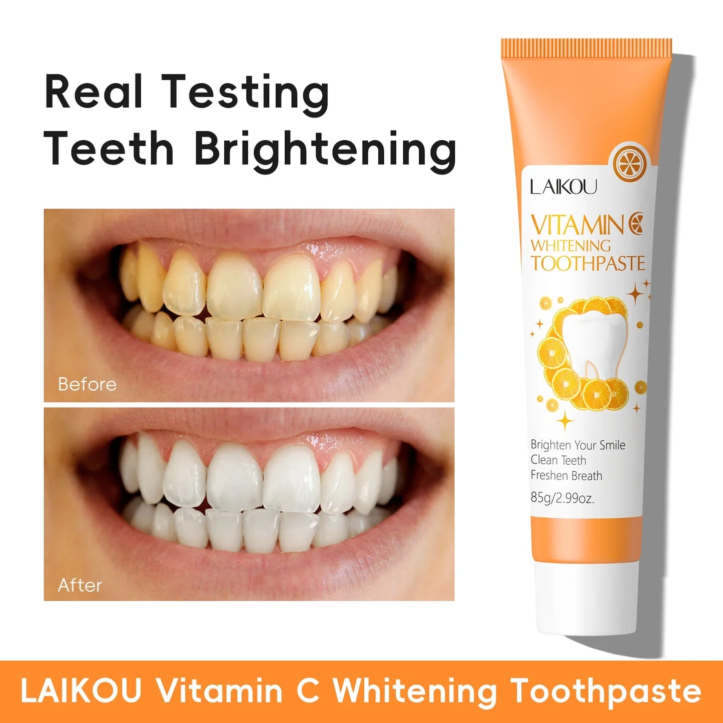 LAIKOU Sakura Whitening Toothpaste – Stain Removal & Fresh Breath