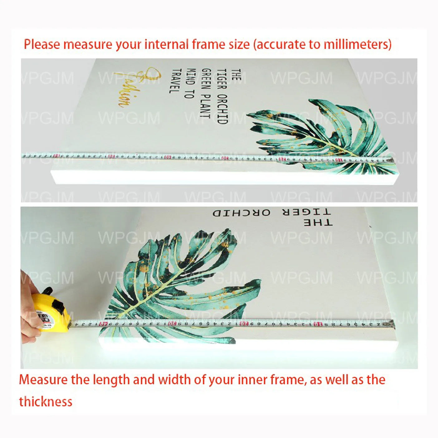 Aluminum Alloy Frame for Paintings, Canvas Picture Frame, DIY, Modern, Grand Format, All Kinds of Size Peaceful Pleasures Health and Wellness