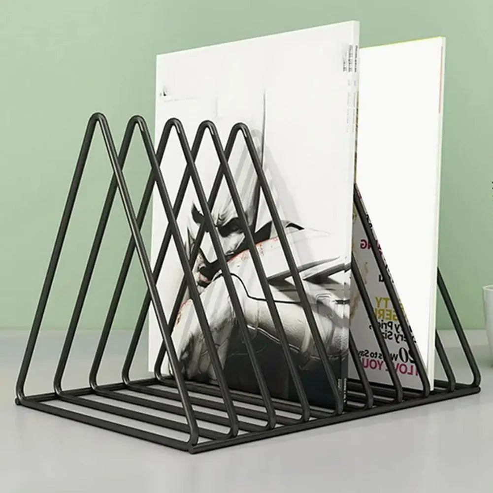 Storage Rack For Vinyl Records Magazine Multifunctional Vertical Creative European Art Collection Album Display Rack Peaceful Pleasures Health and Wellness